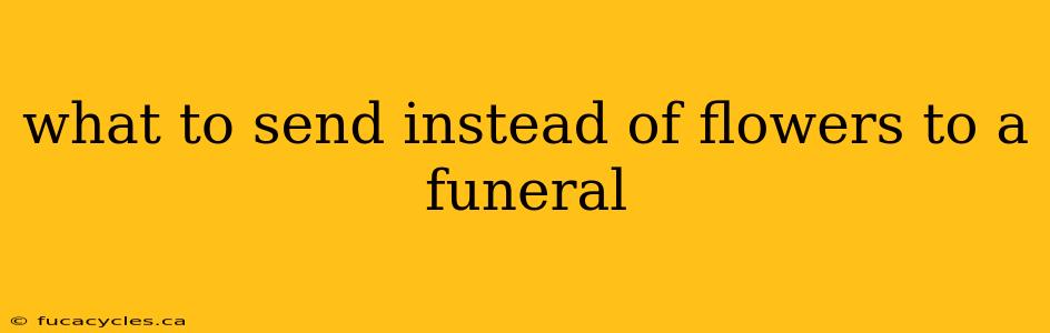 what to send instead of flowers to a funeral