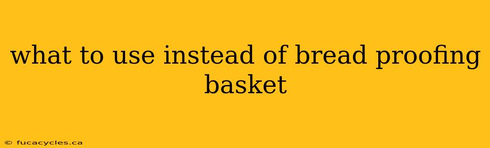 what to use instead of bread proofing basket