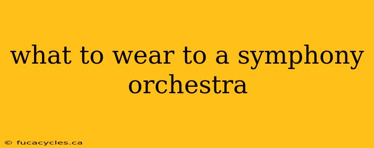 what to wear to a symphony orchestra