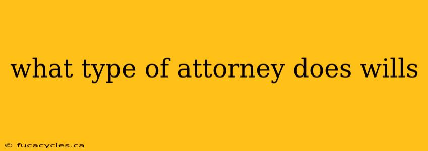 what type of attorney does wills