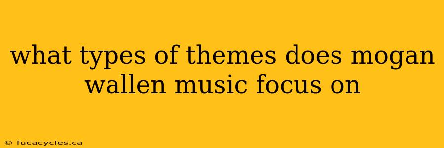 what types of themes does mogan wallen music focus on