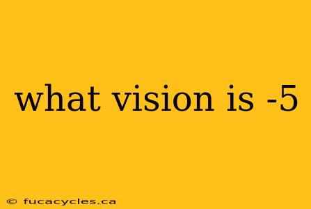 what vision is -5