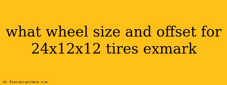 what wheel size and offset for 24x12x12 tires exmark