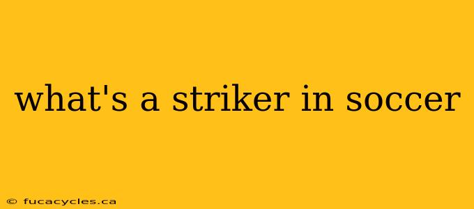 what's a striker in soccer