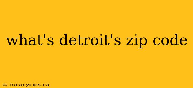 what's detroit's zip code