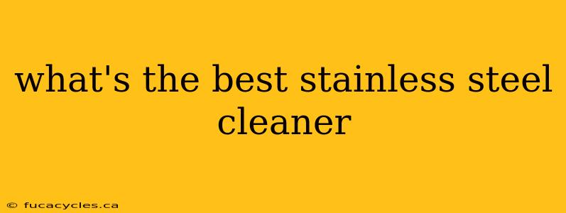 what's the best stainless steel cleaner